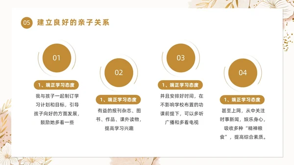 黄色简约风优秀家长分享经验PPT模版经验分享