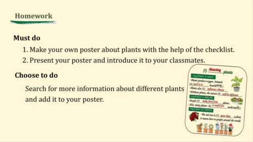 2024年外研版七年级英语上册Unit 6 The power of plants Presenti