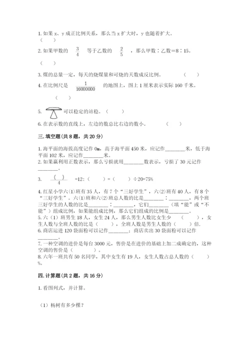 临海市六年级下册数学期末测试卷（精选题）.docx
