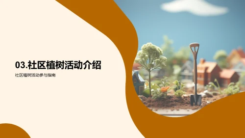 社区植树，你我共参与