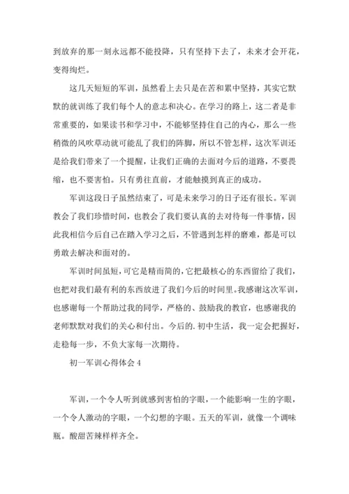 初一军训心得体会(15篇)（二） (3).docx