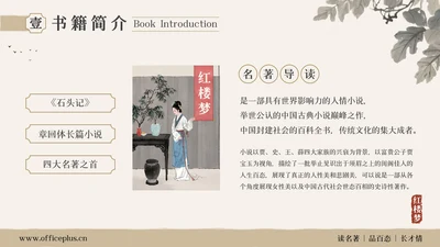 棕色古风红楼梦名著导读