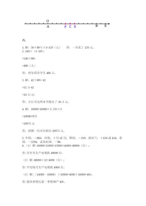 沪教版六年级数学下学期期末测试题及参考答案ab卷.docx