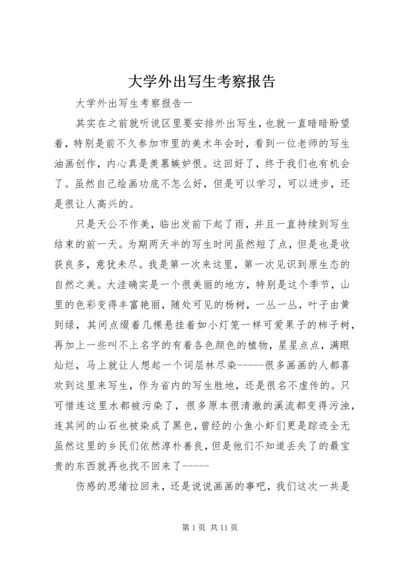 大学外出写生考察报告.docx