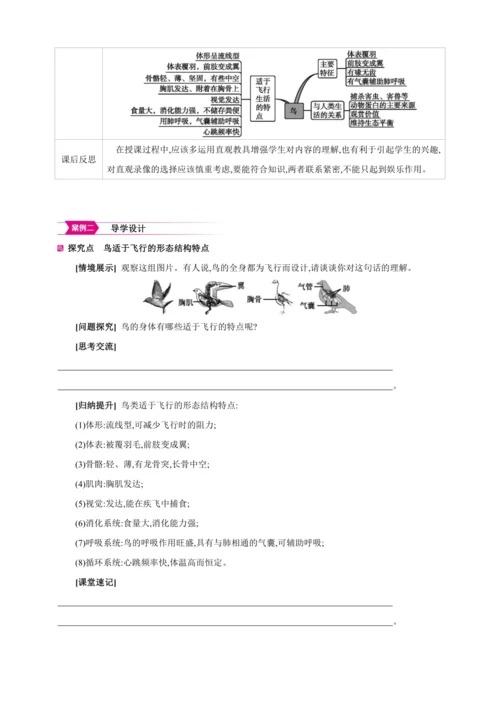 5.1.6 鸟【2024秋人教八上生物精彩课堂（素材+教案+导学案）】