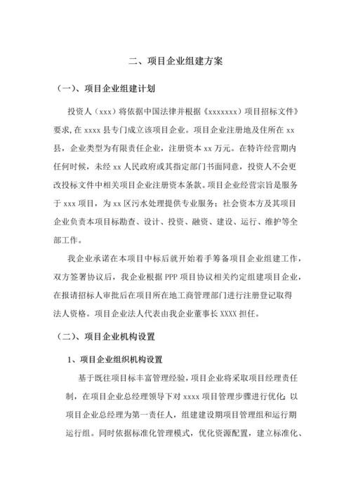 PPP综合项目公司组建专项方案.docx