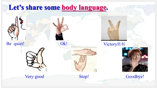 Module 11 Body language Unit 1 They touch noses!课件