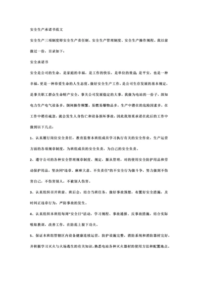 安全承诺书范文例.docx