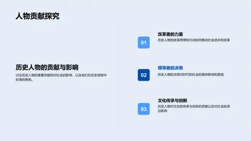 历史人物解析报告PPT模板