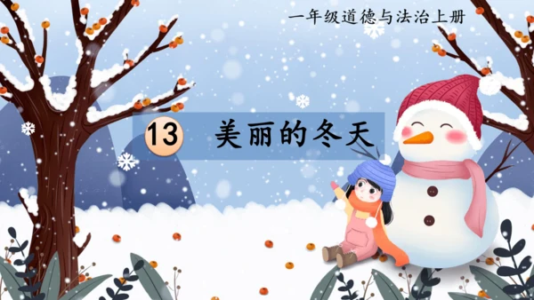 一上13 美丽的冬天  课件