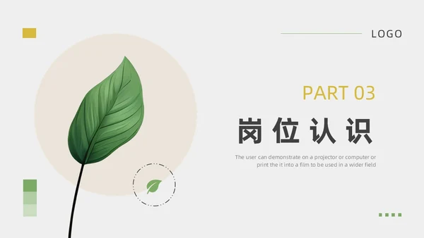 绿色黄色小清新风简约竞聘通用PPT模板