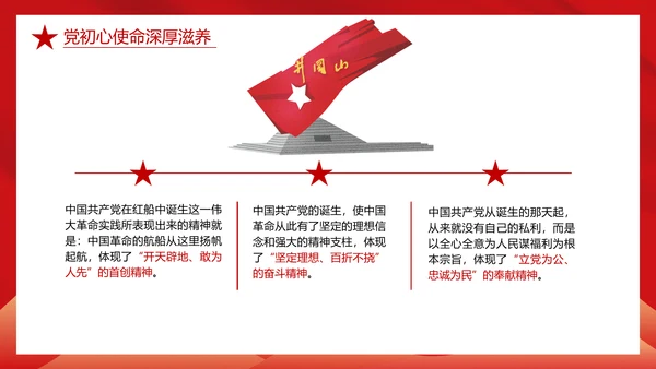 红船精神学习，党建红色文化PPT模板