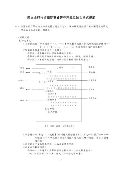 国立金门技术学院电资研究所学位论文格式规范.docx