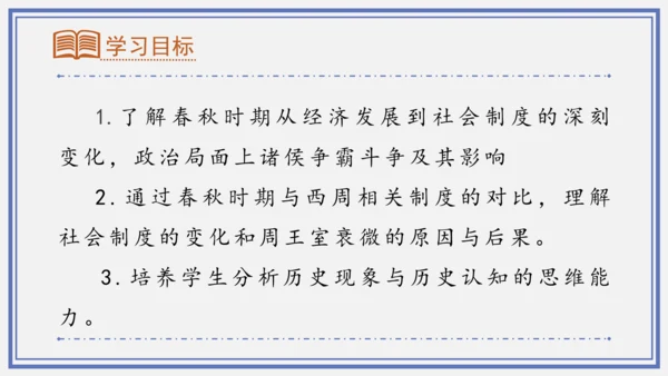 第6课 动荡的春秋时期  课件