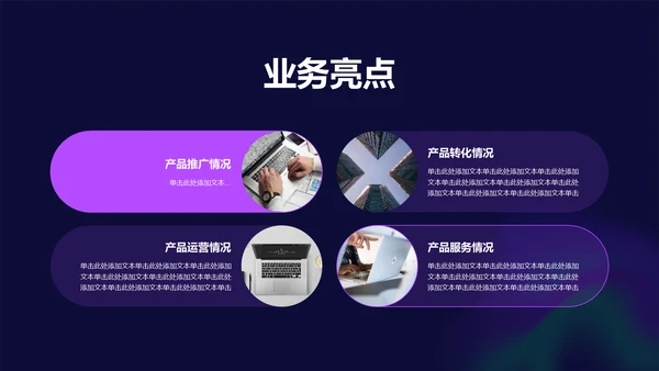 紫色简约扁平弥散风工作总结PPT