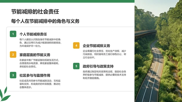 绿色商务风节能减排低碳生活宣传培训课件PPT模板