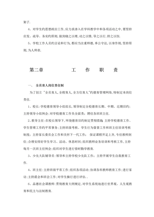 大王中心小学学校管理新版制度.docx