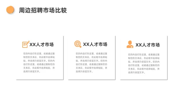 黄色灰色3D风人力资源年终总结PPT模板