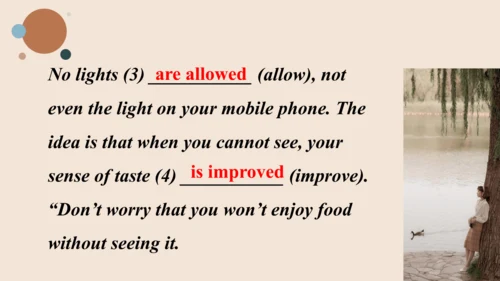 Module 6 Eating together Unit 3 Language in use  课