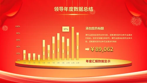 红色科技风年终盛典年会年终总结大会颁奖典礼ppt模板年会总结
