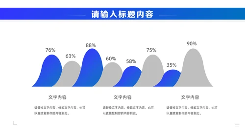 商务蓝大公司工作总结通用PPT模板