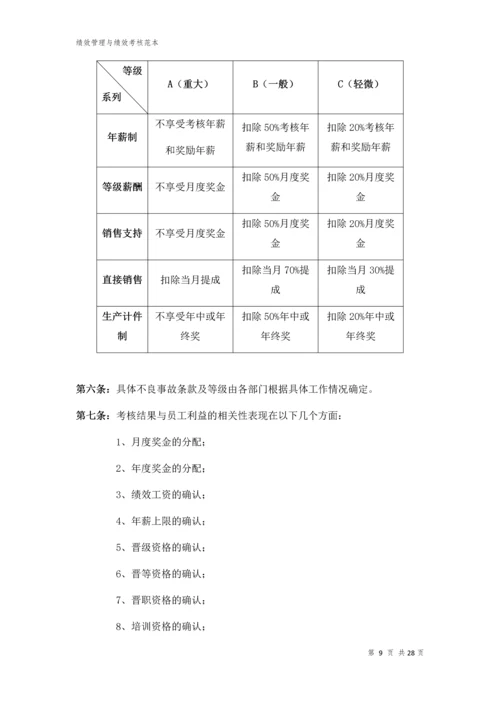 华X公司绩效管理与绩效考核制度.docx