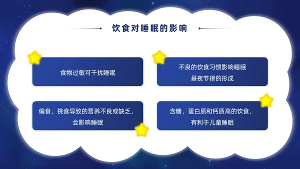 蓝色卡通插画风儿童睡眠健康主题世界睡眠日PPT课件