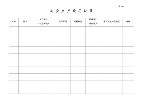 编号10 安全生产奖惩记录台账.docx