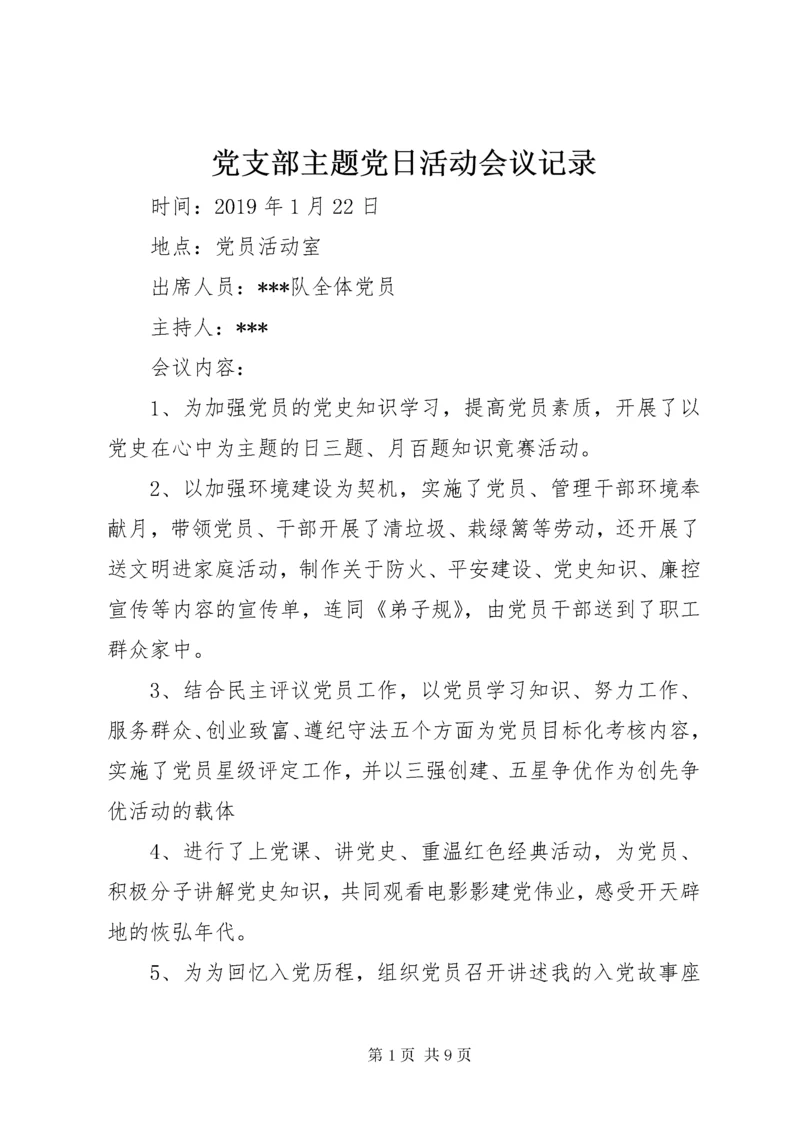 党支部主题党日活动会议记录.docx