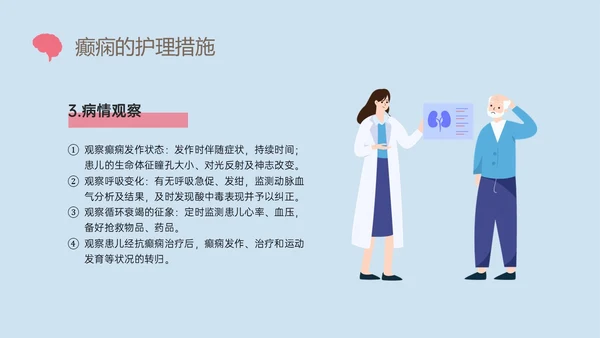 痫病发作的护理查房红蓝简约插画癫痫发作的护理查房PPT课件