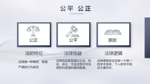 蓝色大气法律工作汇报动态PPT