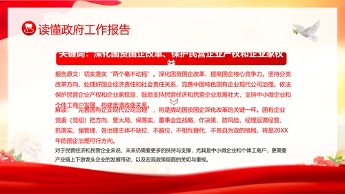 学习全国两会工作报告全国两会政府工作报告PPT课件