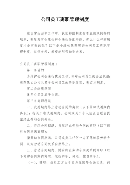 公司员工离职管理制度.docx