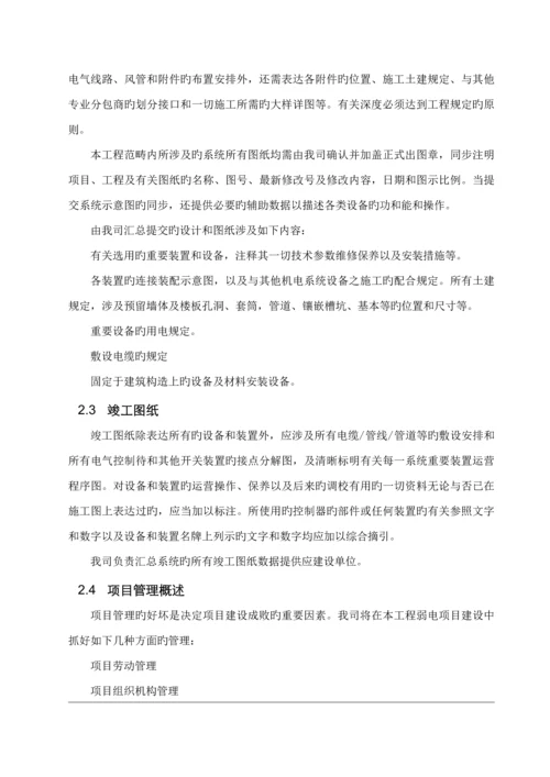 办公楼弱电安防系统专项项目管理专题方案.docx