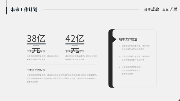 极简简约黑白创意月度工作总结工作汇报述职报告ppt模板