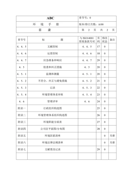 公司环境管理标准手册.docx