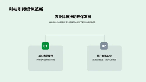 农业科技与环保PPT模板