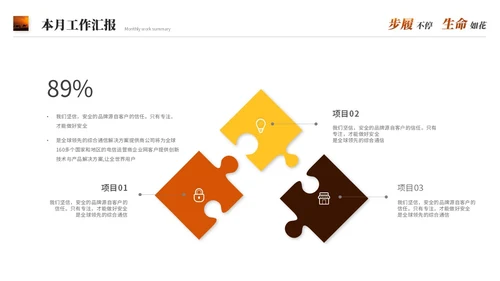 励志风沙漠骆驼创意月度工作总结工作汇报述职报告ppt模板