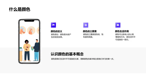 理解颜色知识PPT模板
