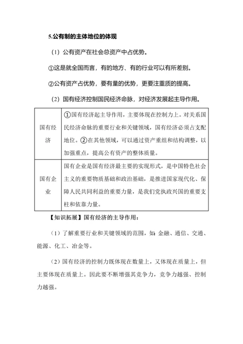 高中政治必修二经济与社会知识点总结.docx