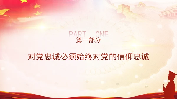 党员干部培训党课将忠诚标准践行到底专题PPT