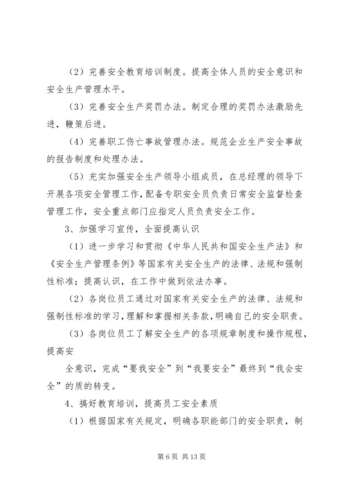 篇一：XX年度企业安全生产工作计划.docx