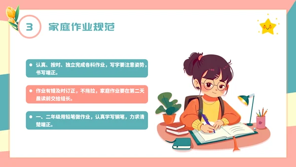 践行行为规范争做文明学生行为PPT模板