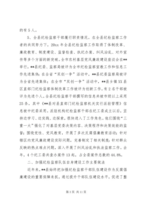 纪监干部队伍建设状况调研报告 (2).docx