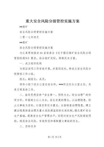 重大安全风险分级管控实施方案 (4).docx