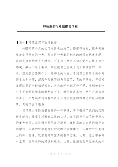 师范生实习总结报告3篇.docx