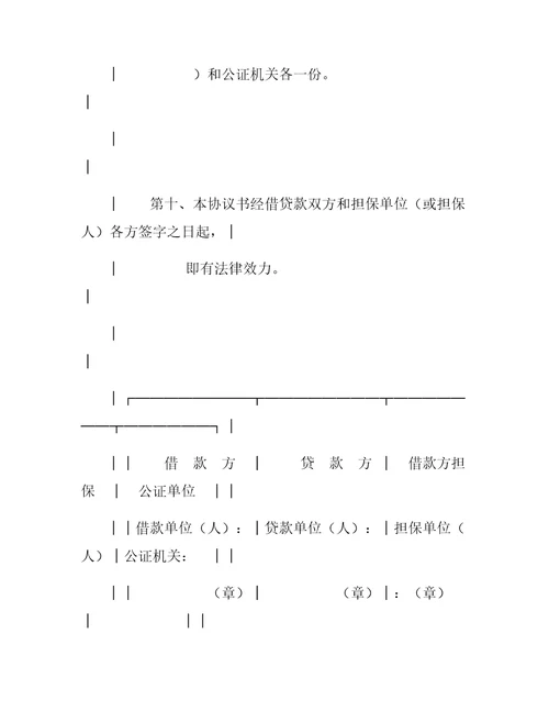 流动资金担保借款合同2019