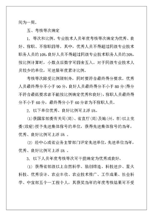 县农业局专业技术职务考核及聘任实施方案