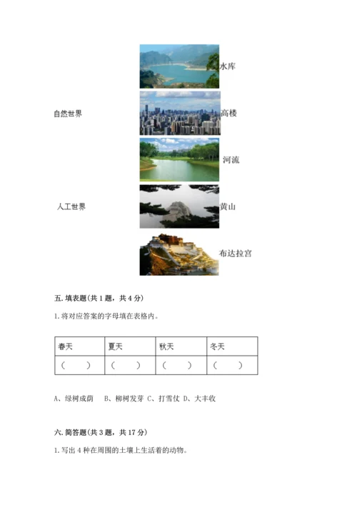 教科版科学二年级上册《期末测试卷》含答案解析.docx