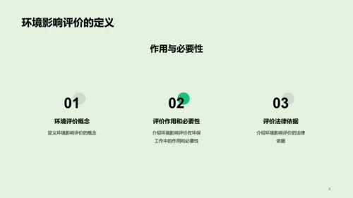 绿色炫酷环境卫生影响评估PPT模板